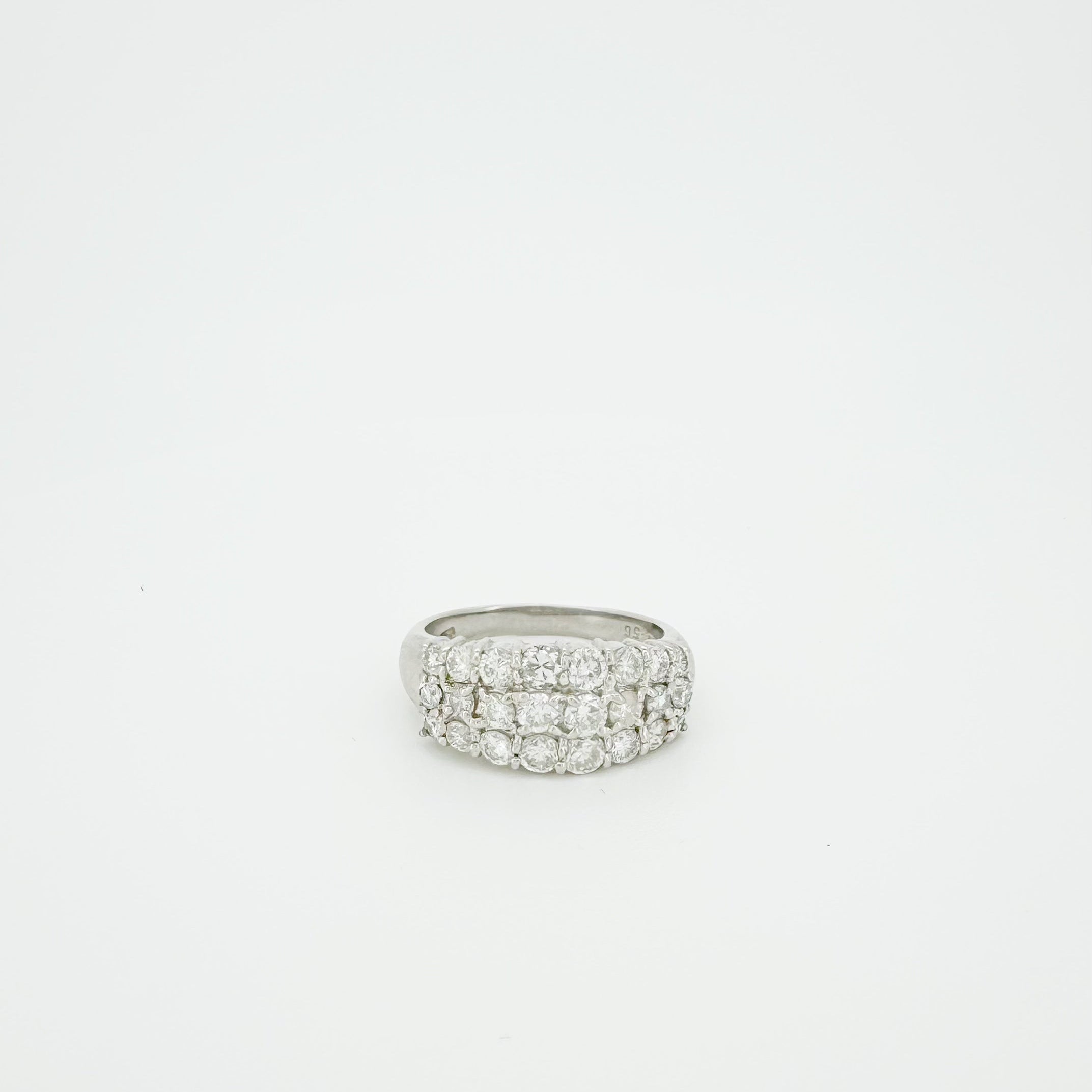 Platinum 1.58ct Diamonds Ring