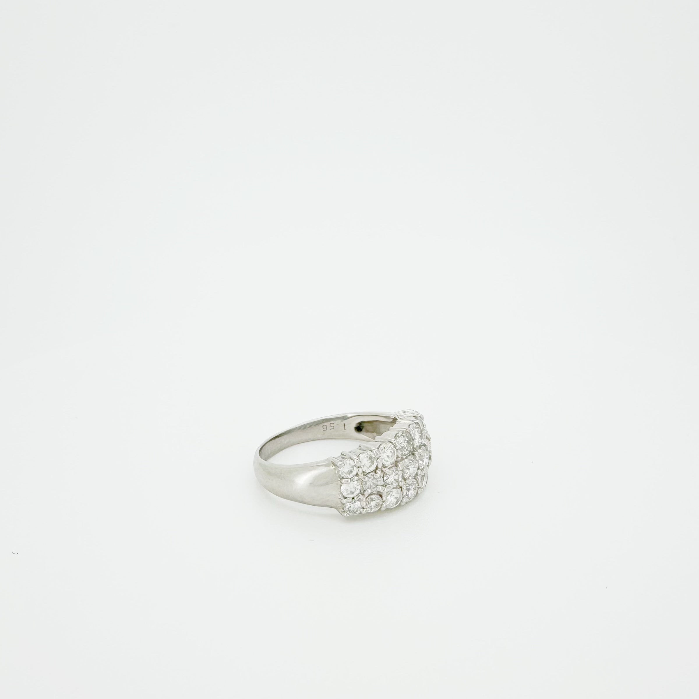 Platinum 1.58ct Diamonds Ring