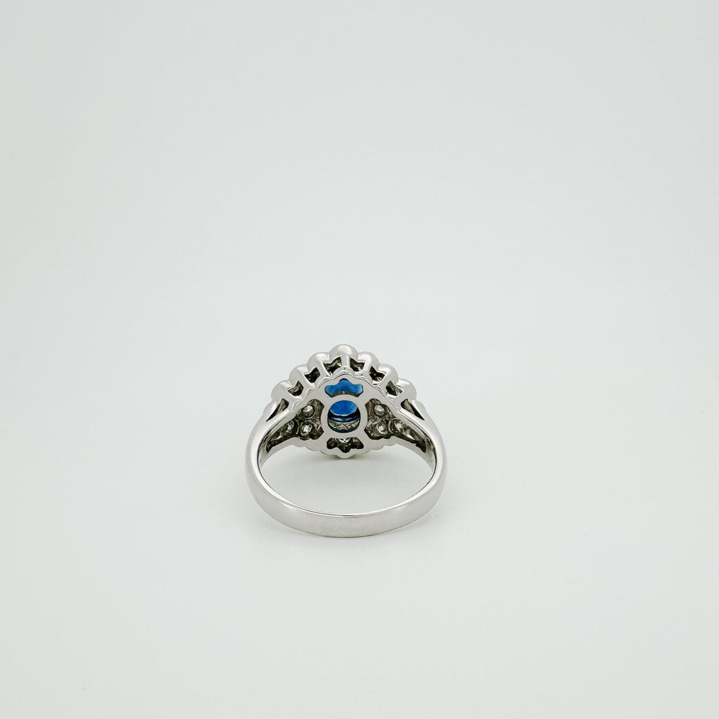 3.41ct Sapphire 1.33ct Diamond Ring