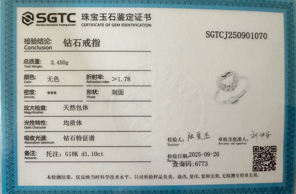 18K 1.35ct Spinel Ring “Jedi” Grade