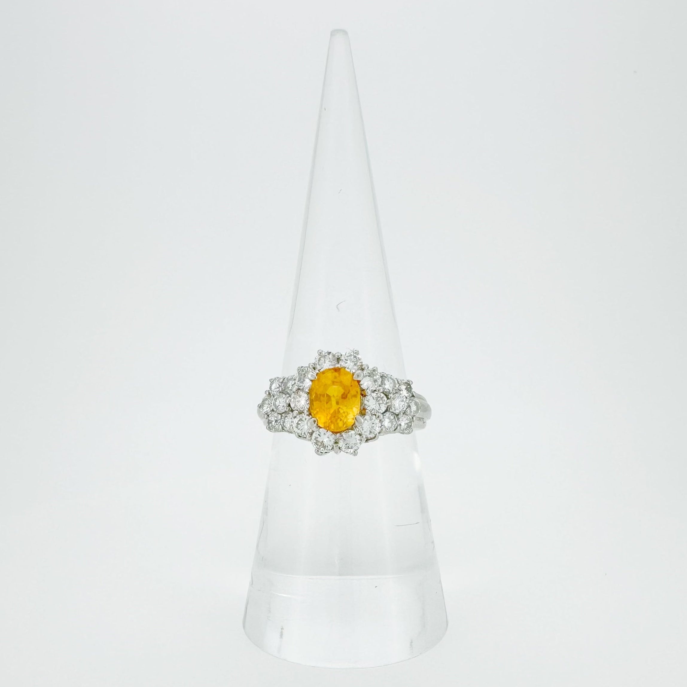 Yellow Sapphire Diamond Ring
