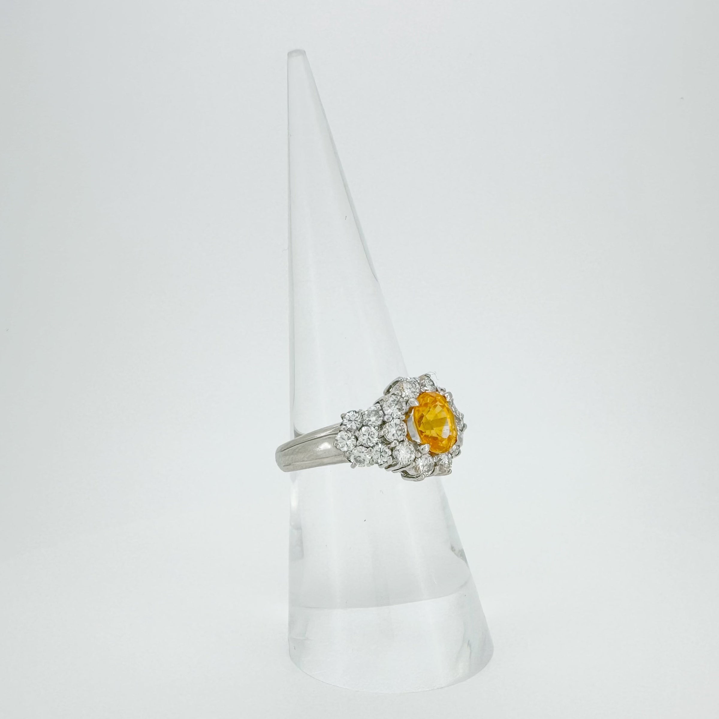 Yellow Sapphire Diamond Ring
