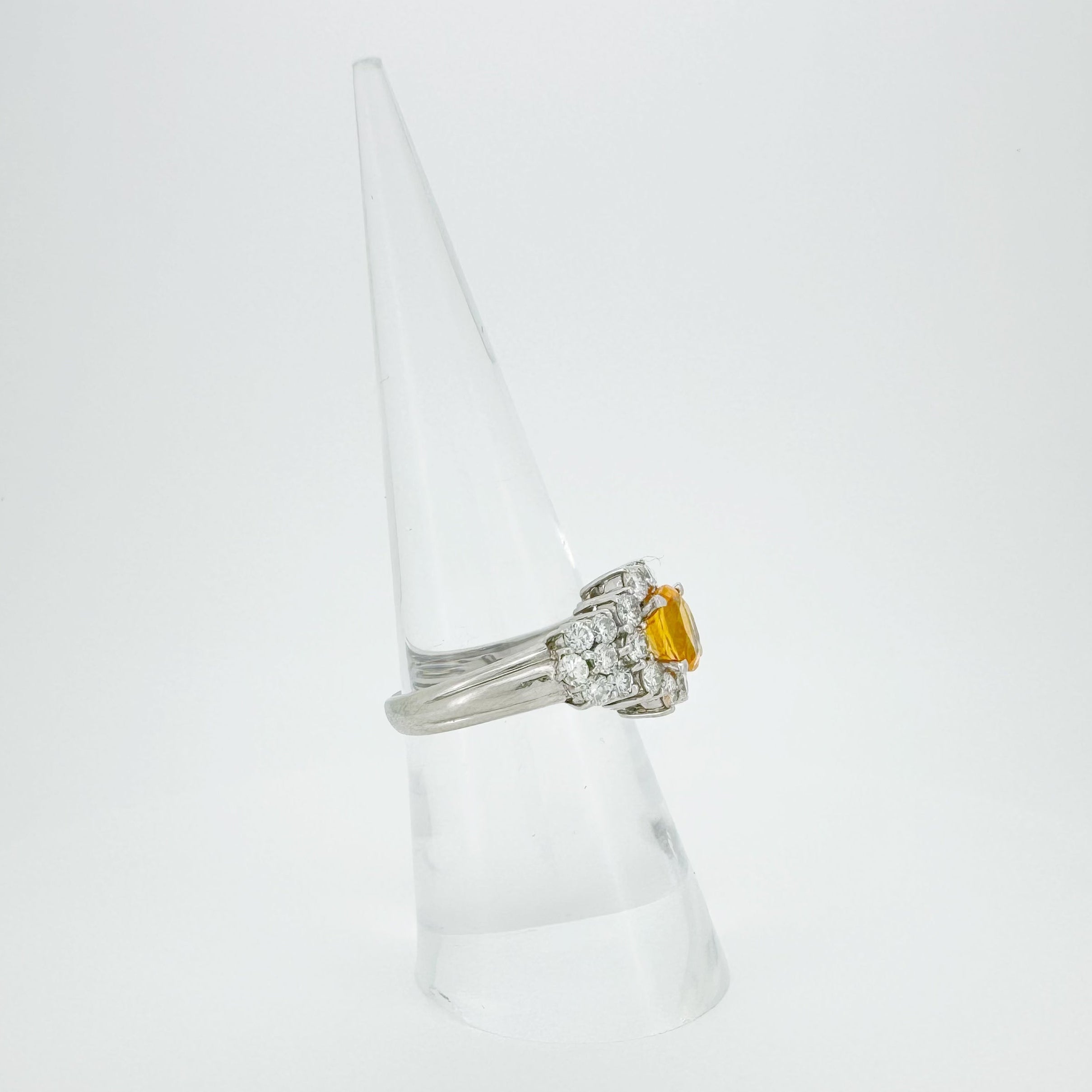 Yellow Sapphire Diamond Ring