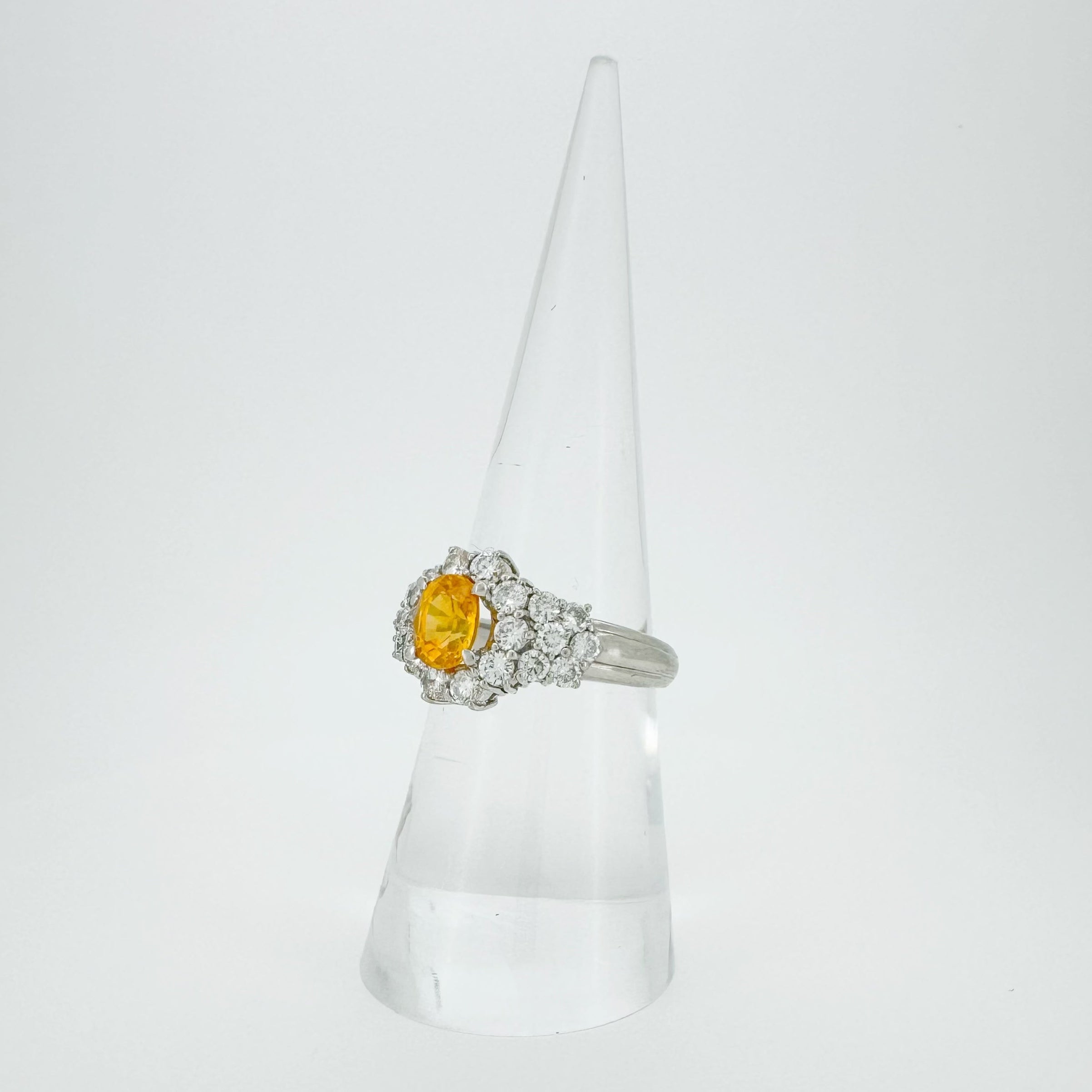 Yellow Sapphire Diamond Ring