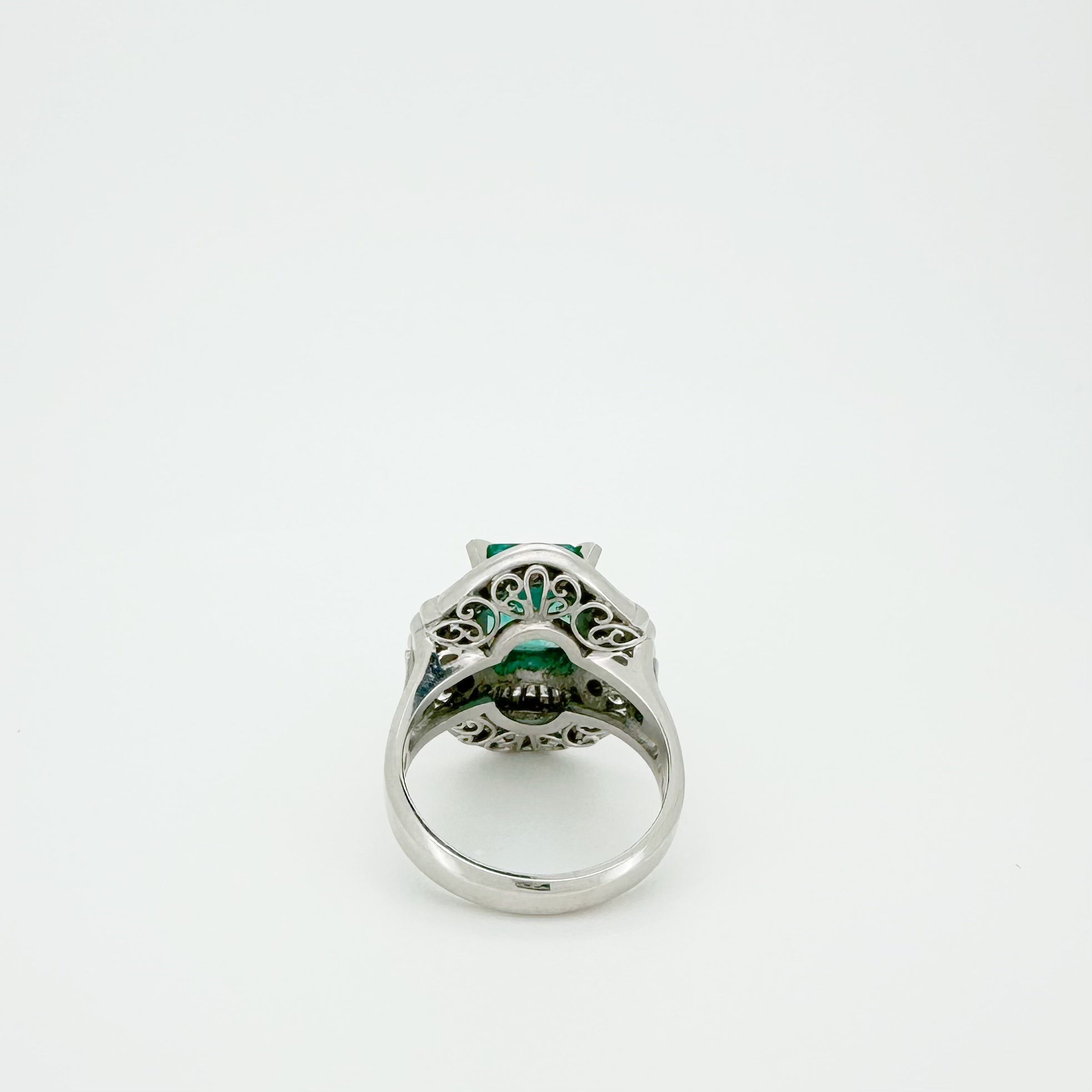 2.97ct Emerald 1.45ct Diamond Ring